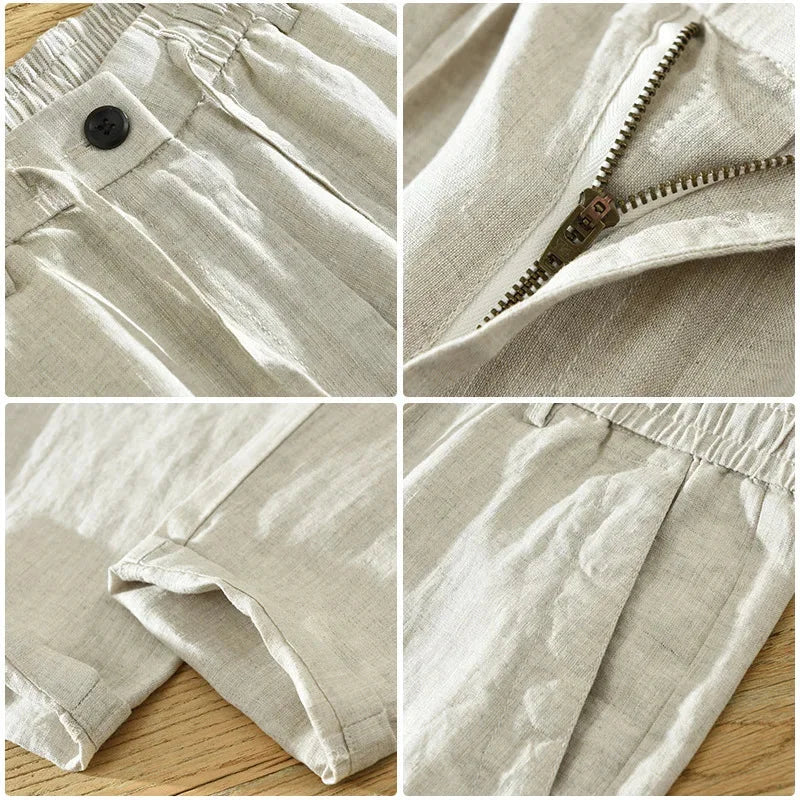 Men's Linen Trousers Elegio Azenli