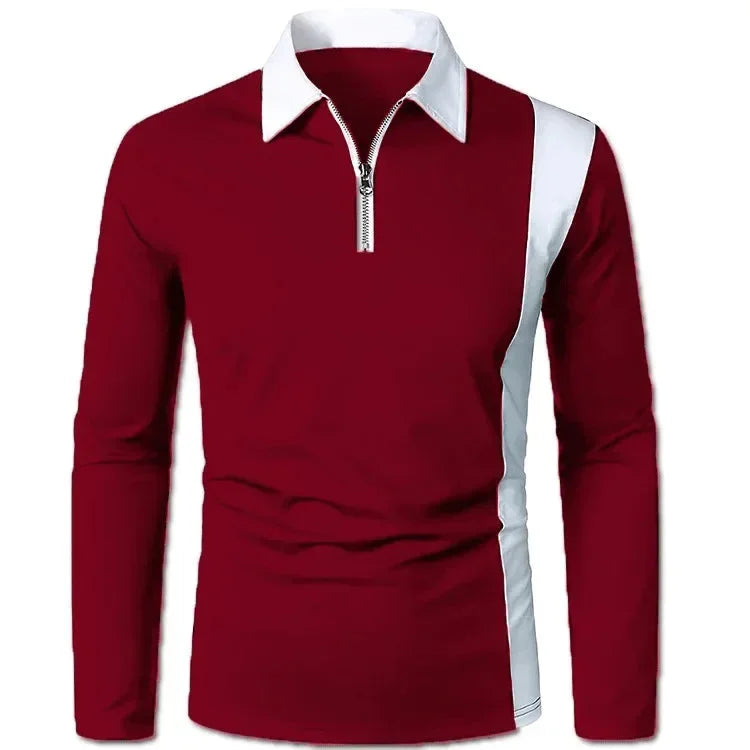 Men's Long Sleeve Polo Shirt Padrony Azenli
