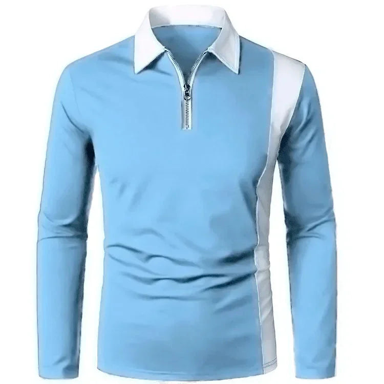 Men's Long Sleeve Polo Shirt Padrony Azenli