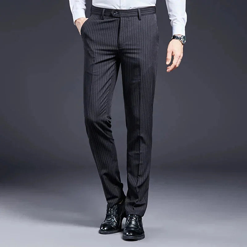 Premium Men's Suit Trousers Striped Azenli
