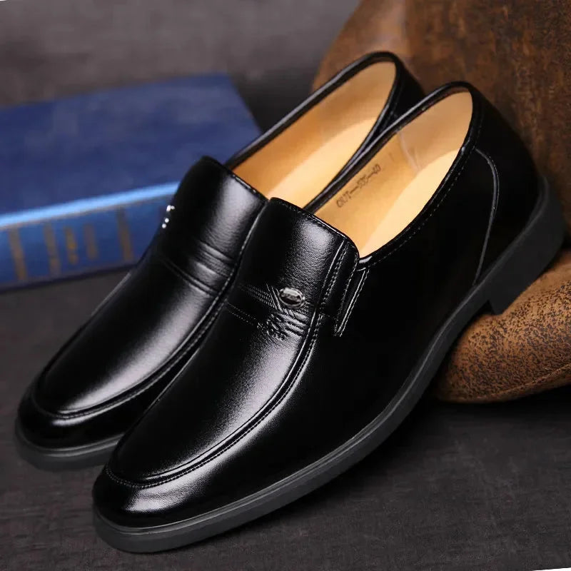 Luxurious Leather Slip-On