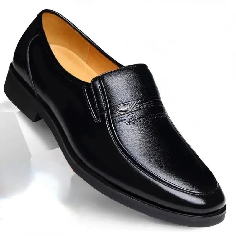 Luxurious Leather Slip-On