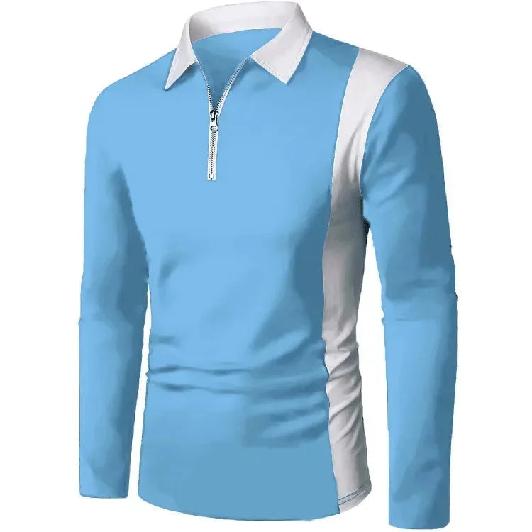 Men's Long Sleeve Polo Shirt Padrony Azenli