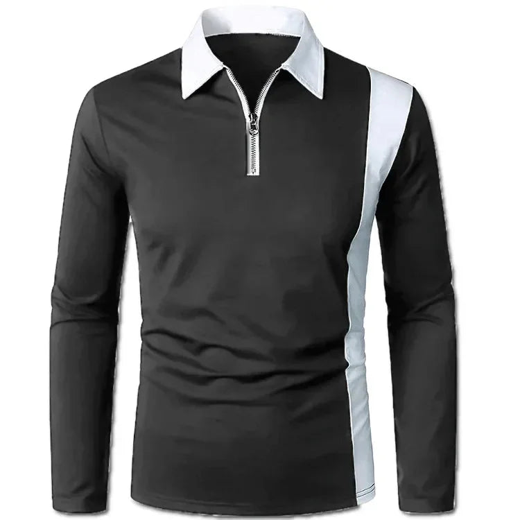 Men's Long Sleeve Polo Shirt Padrony Azenli