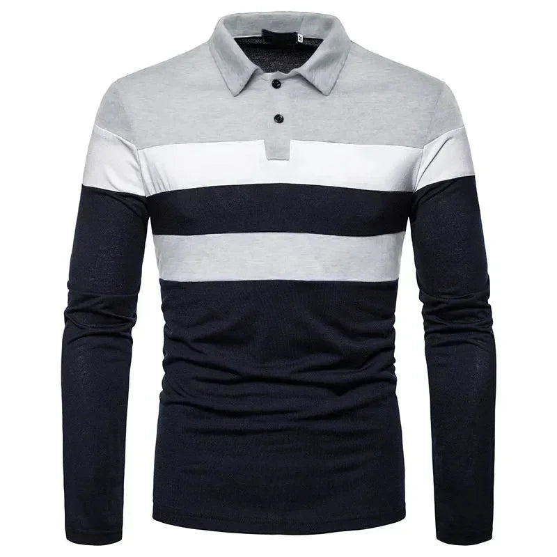 Men's Long Sleeve Polo Shirt Slingint Azenli